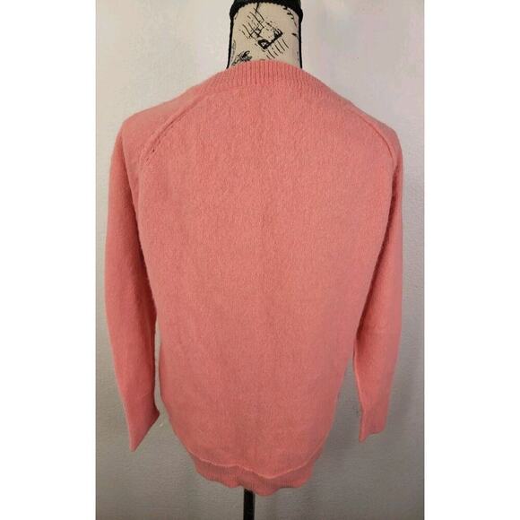 SANDRO Sweater Womens Size 1 Small Angora Blend Pullover Crewneck High Low - Picture 6 of 9